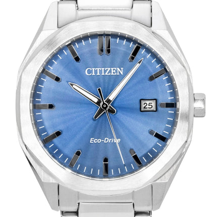 Citizen Eco-Drive Stainless Steel Blue Dial BM7620-83M 100M Men's Watch
