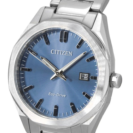 Citizen Eco-Drive Stainless Steel Blue Dial BM7620-83M 100M Men's Watch