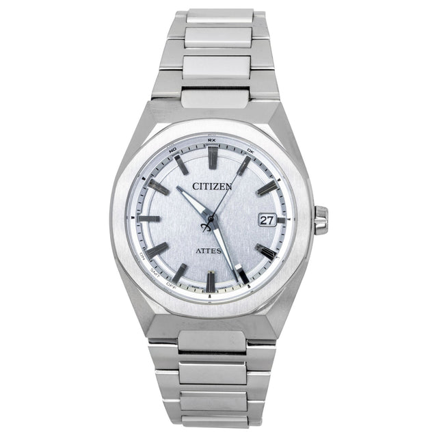 Citizen Attesa ACT Line Super Titanium Silver Dial Eco-Drive CB3040-56H 100M Men's Watch