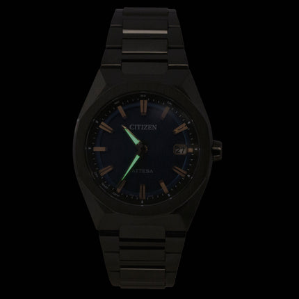 Citizen Attesa ACT Line Super Titanium Blue Dial Eco-Drive CB3045-61L 100M Men's Watch