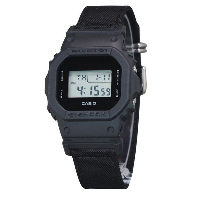 Casio G-Shock Digital Eco Cloth Strap Quartz DW-5600BCE-1 200M Men's Watch