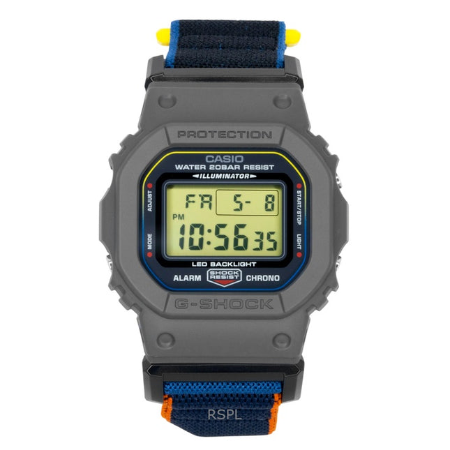 Casio G-Shock Textile Strap Digital Quartz DW-5600MNC-8A2 200M Men's Watch