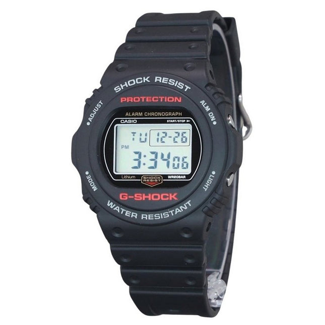 Casio G-Shock Digital Resin Strap Quartz DW-5750UE-1 200M Men's Watch