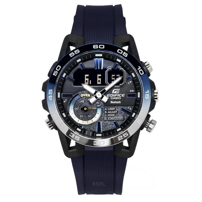 Casio Edifice Sospensione Nighttime Drive Analog Digital Smartphone Link Quartz ECB-40NP-1A 100M Men's Watch
