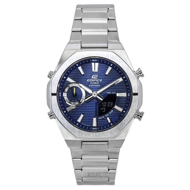Casio Edifice Analog Digital Smartphone Link Blue Dial Quartz ECB-S10D-2A 100M Men's Watch
