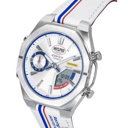 Casio Edifice Analog Digital NISMO Heritage Edition Smartphone Link Silver Dial Quartz ECB-S10NIS-7A 100M Men's Watch