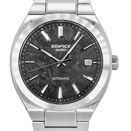 Casio Edifice Analog Stainless Steel Forged Carbon Black Dial Automatic EFK-200CD-1A 100M Men's Watch