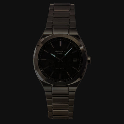 Casio Edifice Analog Stainless Steel Forged Carbon Black Dial Automatic EFK-200CD-1A 100M Men's Watch