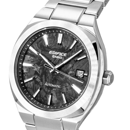 Casio Edifice Analog Stainless Steel Forged Carbon Black Dial Automatic EFK-200CD-1A 100M Men's Watch