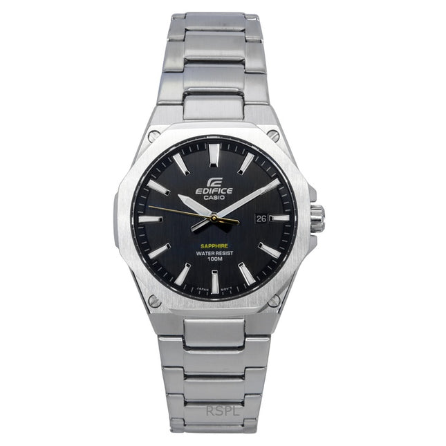 Casio Edifice Slim Line Black Dial Quartz EFR-S108D-1A 100M Men's Watch