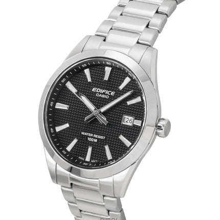 Casio Edifice Analog Stainless Steel Black Dial Quartz EFV-160D-1A 100M Men's Watch