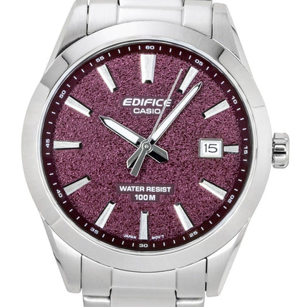 Casio Edifice Analog Stainless Steel Red Dial Quartz EFV-160D-4AV 100M Men's Watch
