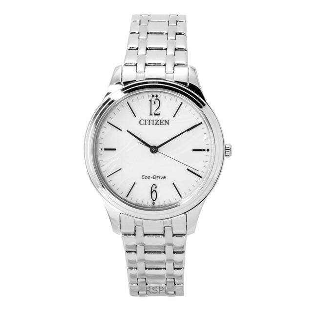 Citizen Elegance Stainless Steel White Dial Eco-Drive EM0411-71A Women's Watch