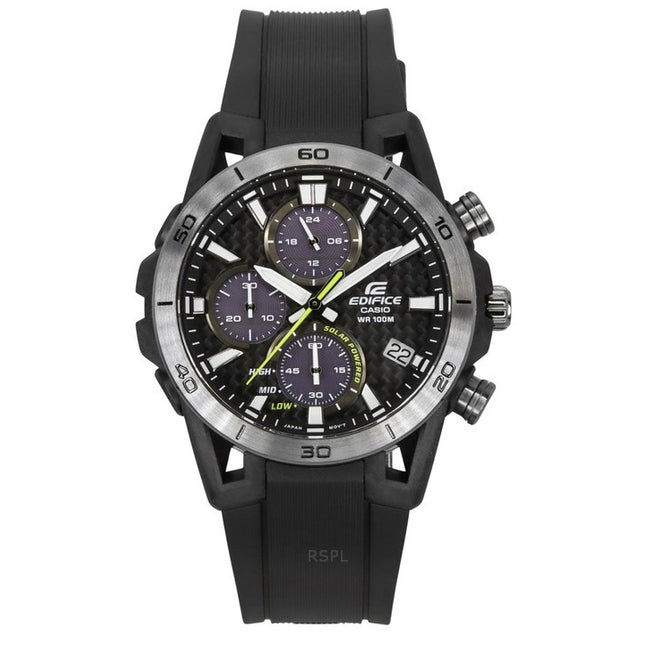 Casio Edifice Sospensione Analog Chronograph Resin Strap Grey Dial Solar EQS-960PB-1AV 100M Men's Watch