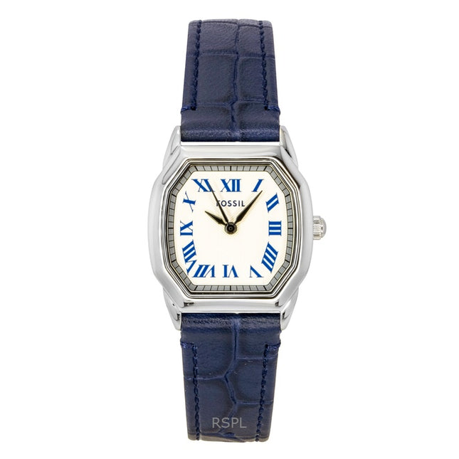 Fossil Harlow Croco Leather Cream Dial Quartz ES5425 Women's Watch