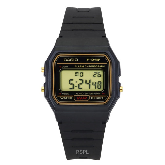 Casio Alarm Chronograph Digital F-91WG-9S Men's Watch