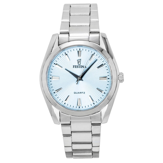 Festina Boyfriend Stainless Steel Turquoise Dial Quartz F20622-P Women's Watch