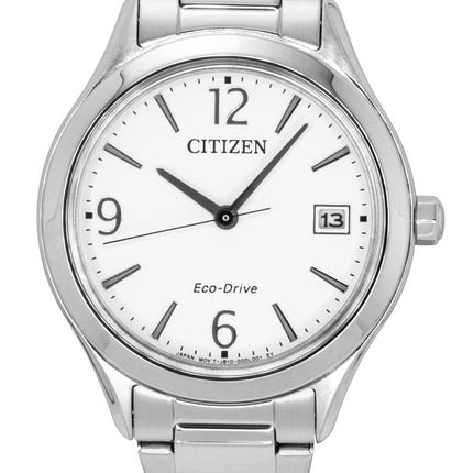 Citizen Elegance White Dial Stainless Steel Eco-Drive FE6121-67A Women's Watch