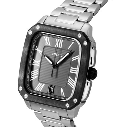 Fossil Crosby Stainless Steel Grey Dial Quartz FS6122 Men's Watch
