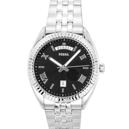 Fossil Campbell Stainless Steel Black Dial Quartz FS6139 Men's Watch