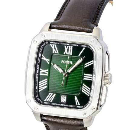 Fossil Crosby Leather Strap Green Dial Quartz FS6150 Men's Watch