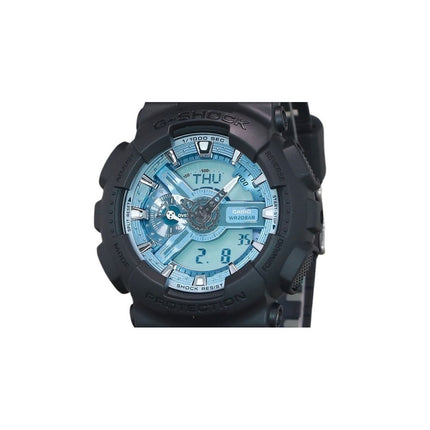 Casio G-Shock Analog Digital Resin Strap Ocean Blue Dial Quartz GA-110CD-1A2 200M Men's Watch