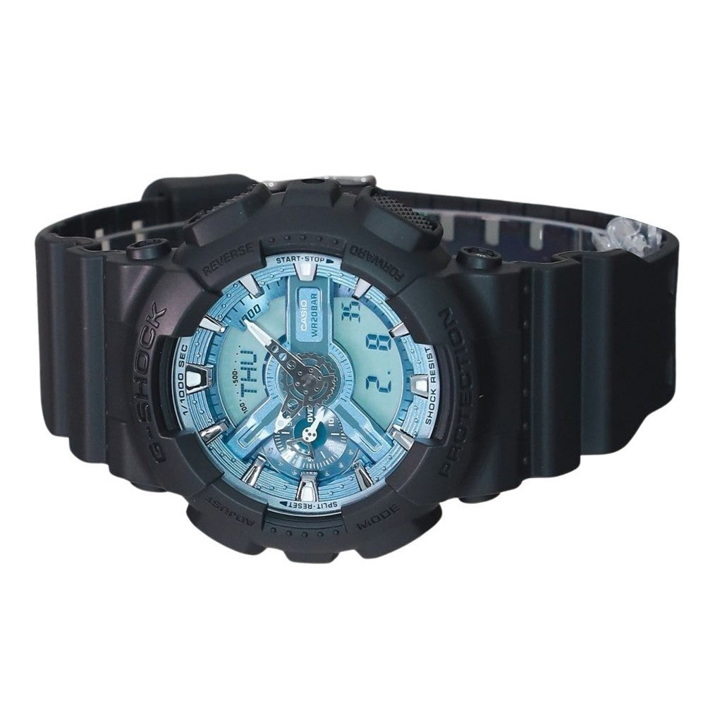 Casio G-Shock Analog Digital Resin Strap Ocean Blue Dial Quartz GA-110