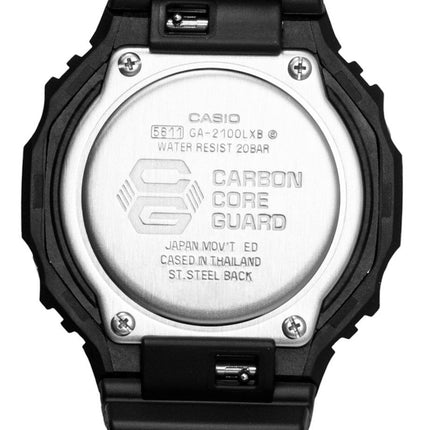 Casio G-Shock Analog Digital Bio-Based Resin Strap Black Dial Quartz GA-2100LXB-1A9 200M Men's Watch