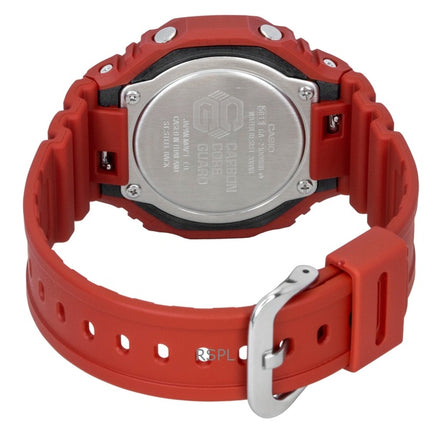 Casio G-Shock Analog Digital Red Bio-Based Resin Strap Quartz GA-2100RRB-4A 200M Men's Watch