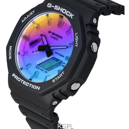 Casio G-Shock Iridescent Color Analog Digital Quartz GA-2100SR-1A GA2100SR-1 200M Unisex Watch