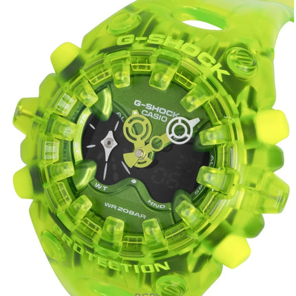 Casio G-Shock Resin Strap Analog Digital Green Dial Quartz GA-V01SKE-3A 200M Men's Watch