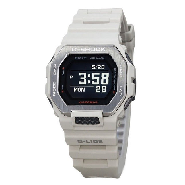 Casio G-Shock G-Lide Digital Smartphone Link Grey Resin Strap Quartz GBX-100-8 200M Men's Watch