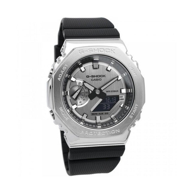 Casio G-Shock Metal Covered Analog Digital Resin Strap Quartz GM-2100-1A GM2100-1 200M Men's Watch