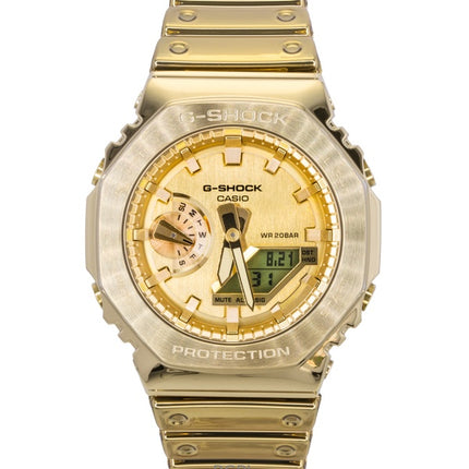 Casio G-Shock G-Steel Fine Metallic Analog Digital Gold Dial Quartz GM-2100YMG-9A9 200M Men's Watch