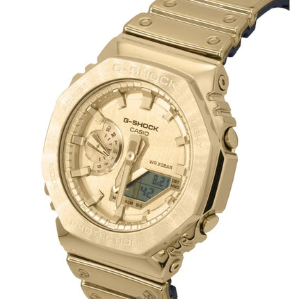 Casio G-Shock G-Steel Fine Metallic Analog Digital Gold Dial Quartz GM-2100YMG-9A9 200M Men's Watch