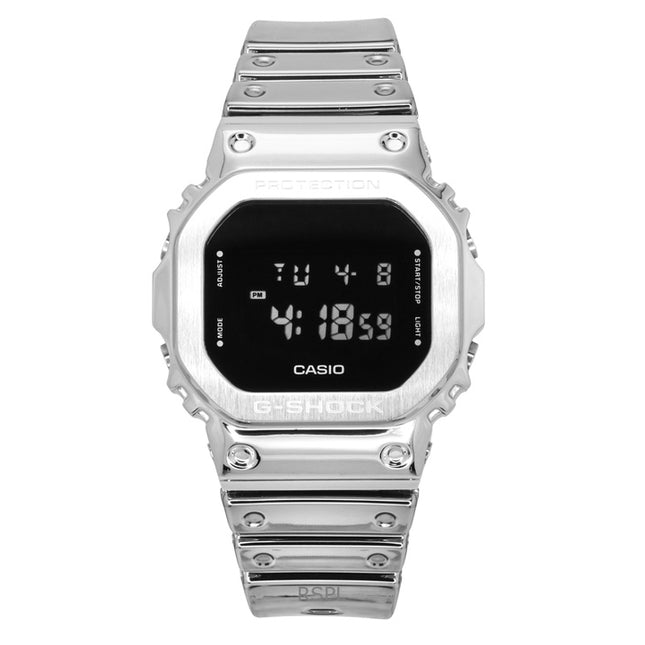 Casio G-Shock G-Steel Digital Fine Metallic Tough Silicone Strap Quartz GM-5600YM-8 200M Men's Watch