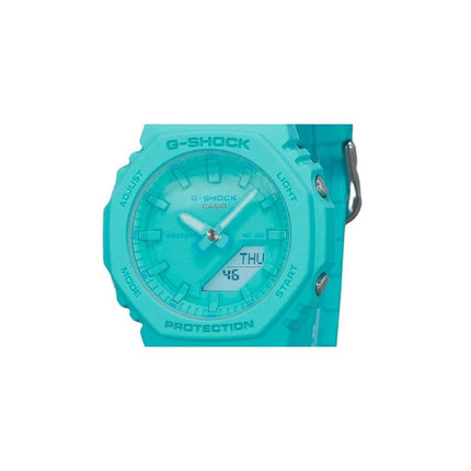 Casio G-Shock Analog Digital Resin Strap Turquoise Dial Quartz GMA-P2100-2A 200M Women's Watch