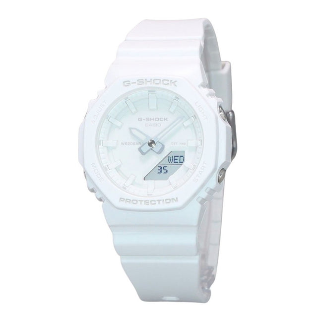 Casio G-Shock Analog Digital Resin Strap White Dial Quartz GMA-P2100-7A 200M Women's Watch