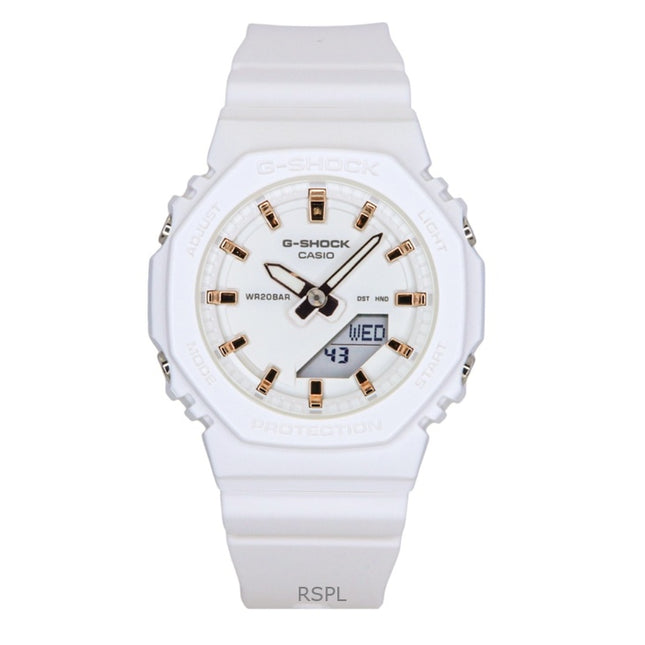 Casio G-Shock Analog Digital Bio-Based Resin Strap White Dial Quartz GMA-P2100M-7A 200M Women's Watch