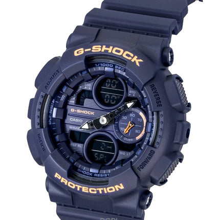 Casio G-Shock Analog Digital Bio-Based Resin Blue Dial Quartz GMA-S140-2A2 200M Women's Watch