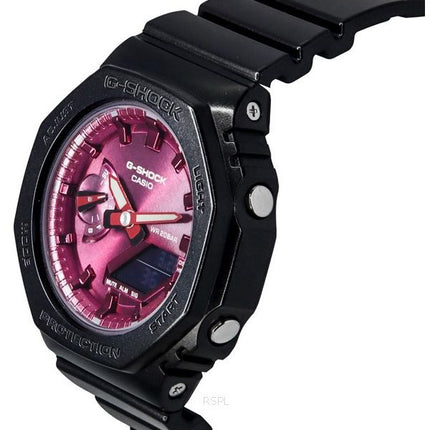 Casio G-Shock Analog Digital Resin Strap Burgundy Dial Quartz GMA-S2100RB-1A 200M Women's Watch