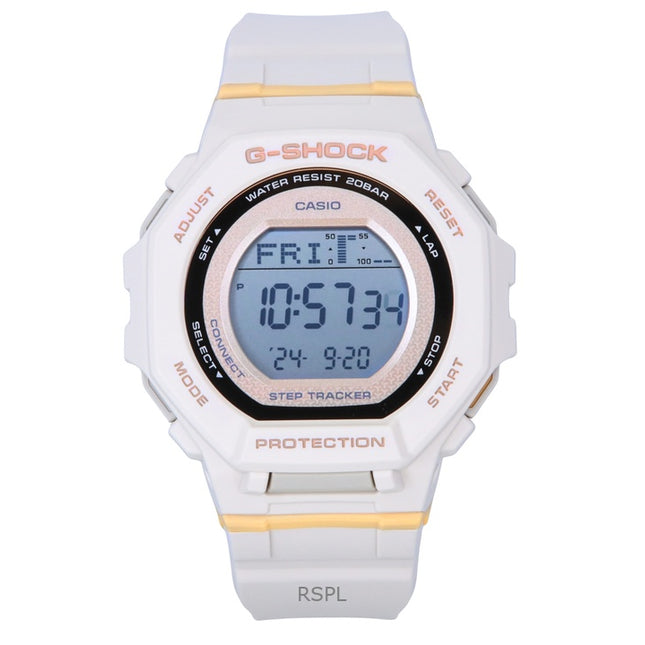 Casio G-Shock G-Squad Digital Smartphone Link Pale Pink Bio-Based Resin Quartz GMD-B300-4 200M Women's Watch