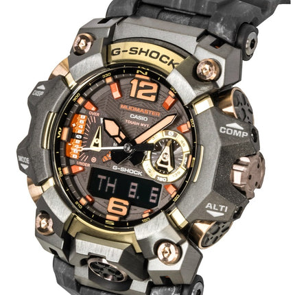 Casio G-Shock Mudmaster Magma Gold Analog Digital Bio-Based Resin Strap Black Dial Solar GWG-B1000MG-1A9 200M Men's Watch