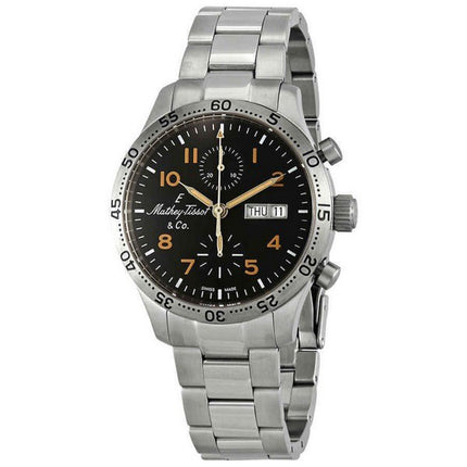 Mathey-Tissot Type 21 Chronograph Stainless Steel Black Dial Automatic H1821CHATLNO Men's Watch