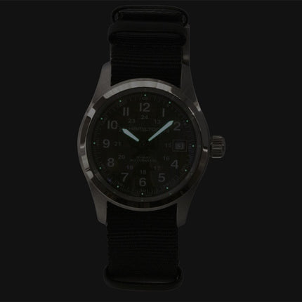 Hamilton Khaki Field Textile NATO Strap Green Dial Automatic H70455960 100M Men's Watch