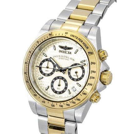 Invicta Speedway Two Tone Stainless Steel Gold Tone Dial Quartz Diver's 14930 200M Men's Watch