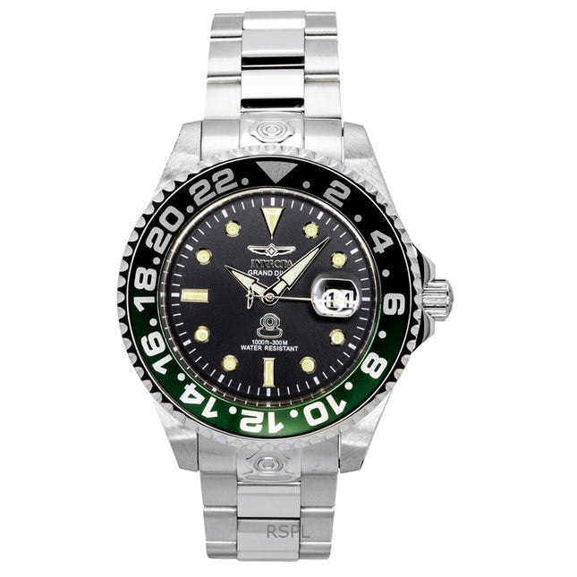 Invicta Pro Diver Stainless Steel Black Dial Quartz Diver's 21866 300M Men's Watch