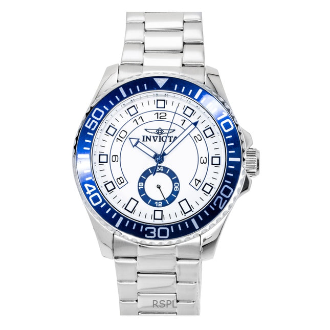 Invicta Pro Diver Stainless Steel White Dial Quartz 47124 Men's Watch