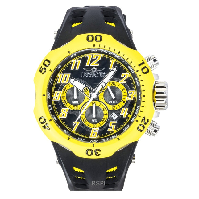 Invicta Venom Hydra GMT Chronograph Silicone Strap Black Dial Quartz 48236 200M Men's Watch