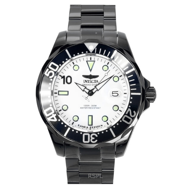 Invicta Pro Diver PANDA Stainless Steel Silver Dial Automatic 48707 300M Men's Watch